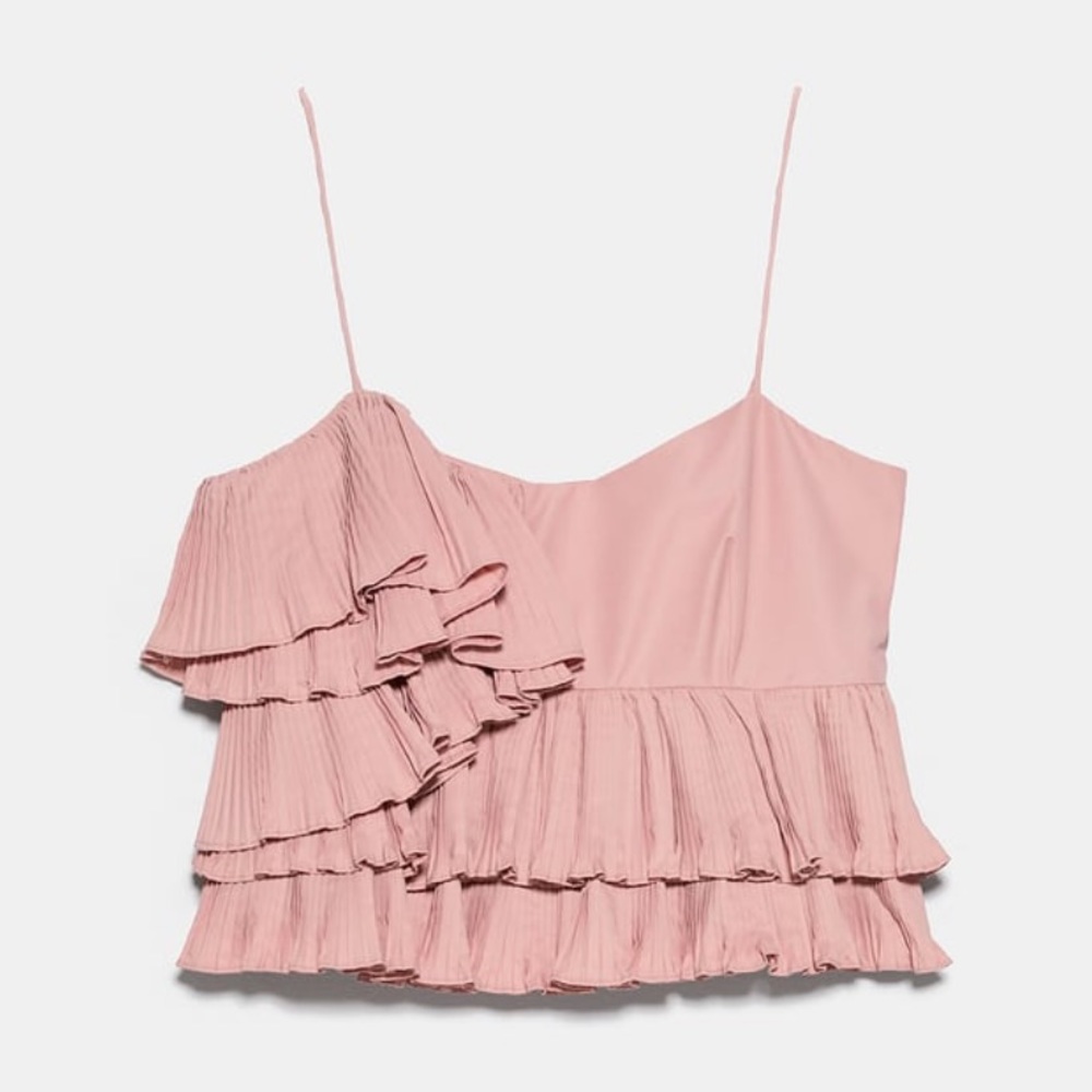 ❌SOLD❌Zara Pleated Top